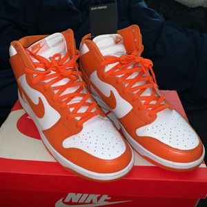 Dunk High Syracuse Nike sneakers. Lightly used. Original box.